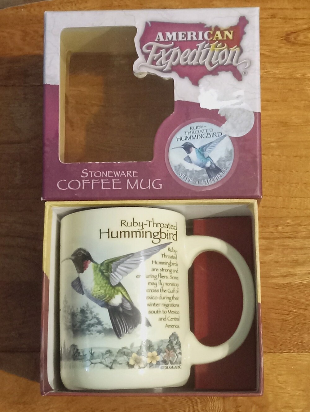 American Expedition Ruby-Throated Hummingbird Ceramic Mug Dishwasher/Microwave